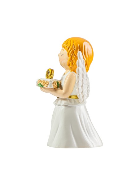 Angel Del Matrimonio Anillos Dorados 9cm Infantil