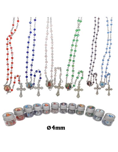 Rosario Cristal Tallado 4Mm En...