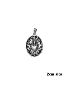 Medalla Plata Oval Corazon...