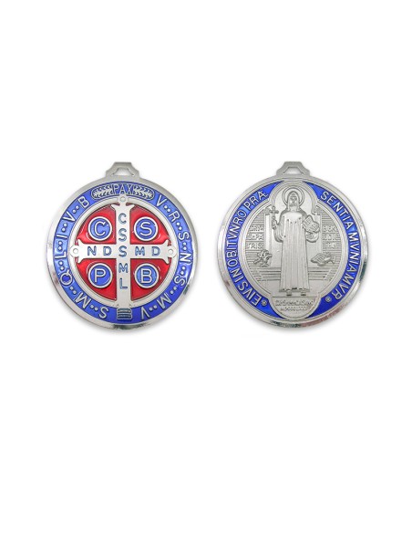 Rosario Collar Plastico San Benito A Dos Tonos Marron Y Negro