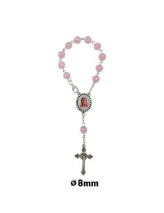 Decena Plastico 6Mm Rosa...