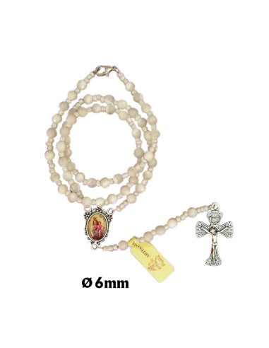 Rosario Nacar 6Mm Con Bolitas Cristal...