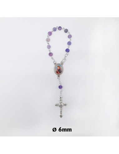 Rosario Nacar 6Mm Cadena Dorada