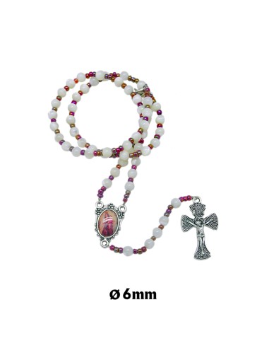 Rosario Nacar 6Mm Con Bolitas Cristal...