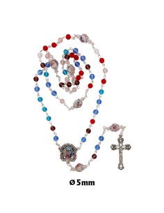 Rosario Cristal Liso 8mm...