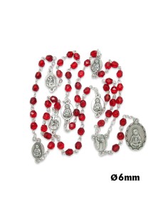 Rosario Cristal Tallado 6mm...