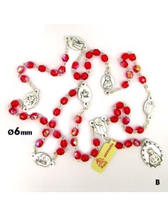 Rosario Cristal Tallado 6mm...