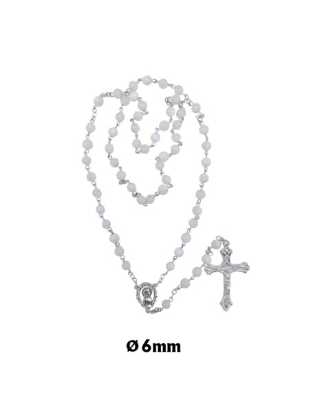 Rosario Metal Santa Luisa Rosas Cruces Caja