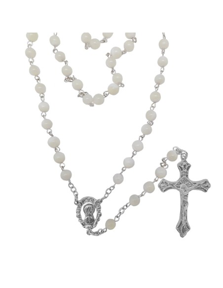 Rosario Metal Santa Luisa Rosas Cruces Caja