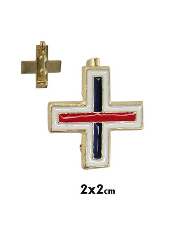 Alfiler Cruz Trinitaria Con Esmalte...