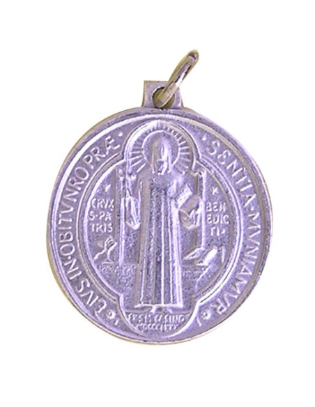 Medalla San Benito 17mm Aluminio