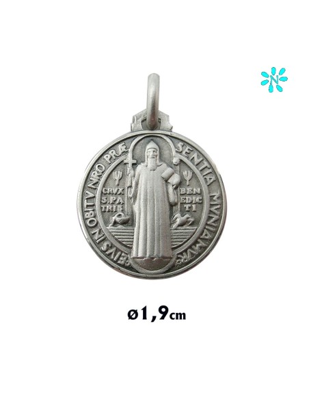 Medalla Plata 18Mm San Benito