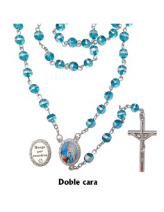 Rosario Cristal Liso 6mm...