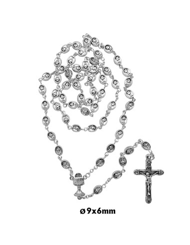 Rosario Metal Oval Primera Comunion...