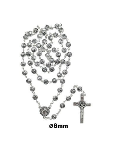 Rosario Metal San Benito 6Mm Maria Y...