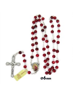 Rosario Cristal Liso 6mm...