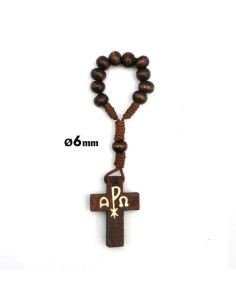 Decena Madera Y Cuerda Cruz...