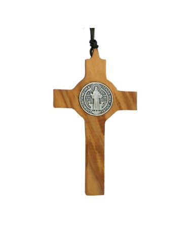 Crucifijo Madera Base 16cm Cristo Metal