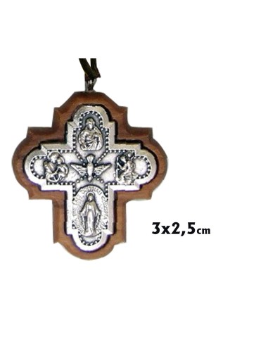 Pin Cruz Niquel Moderna Picos Anchos 2. 5x1. 6cm