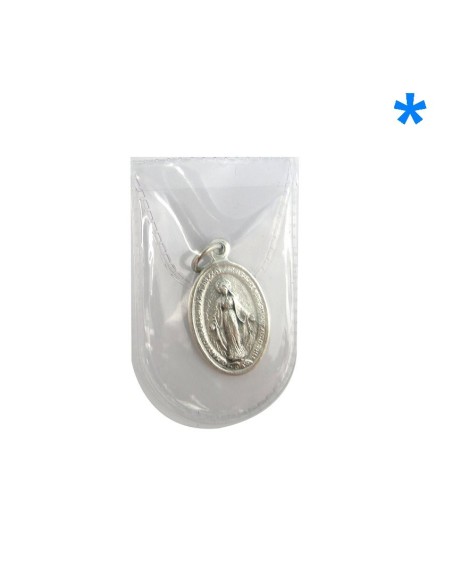 Medalla Aluminio Oval 26x14mm Milagrosa