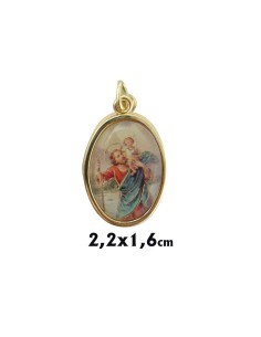 Medalla Metal Dorada Oval...