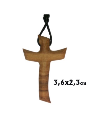 Cruz Madera Olivo 36X23mm Moderna Con...