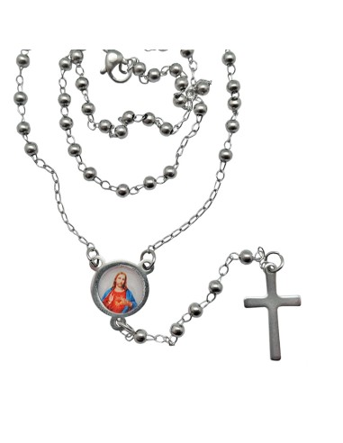 Rosario Acero 3Mm Personalizable Con...