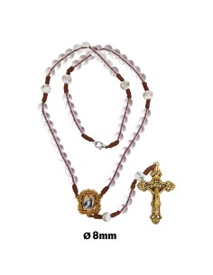 Rosario Cristal Liso 8mm...