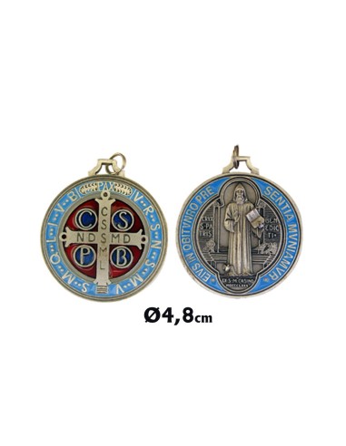 Medalla Metal San Benito A Color 43mm