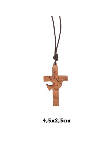 Cruz Madera Pintada Bautizo 3X3cm En...