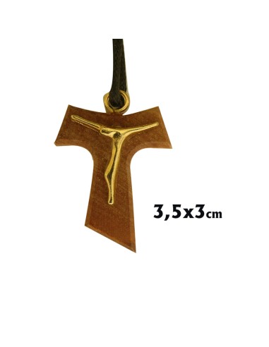 Cruz Tau Madera Olivo Ref 9 Cristo...