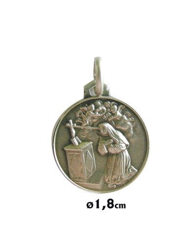 Medalla Plata 18mm Escapulario