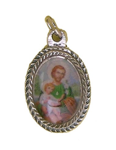 Medalla Metal Trenzada Oval 18x13mm...