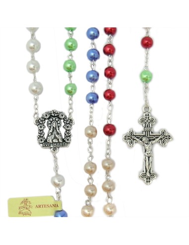 Alba Lisa Bordada Cruz Con Espigas Doradas Cremallera Al Hombro N33 Talla 150