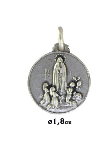 Medalla Plata 18mm Virgen Maria Auxiliadora