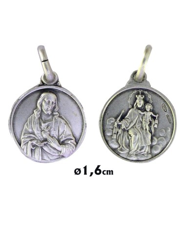 Medalla Plata 14mm Virgen Pilar