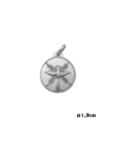 Medalla Plata 18mm Espiritu Santo -...