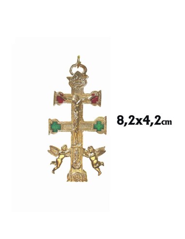 Cruz Caravaca Dorada 8. 2X4. 2Cm