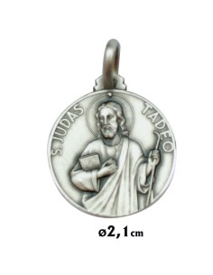 Medalla Plata 21mm San Judas