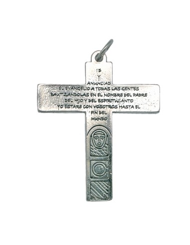 Cruz Metal Familia Colgante 6X5. 5Cm...