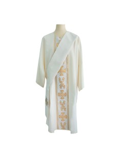 Casulla Estampada Con Galon...