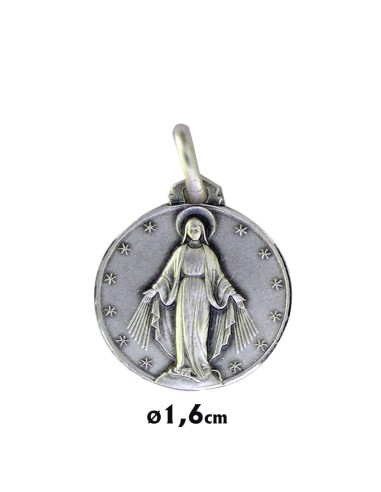 Medallon San Benito 13cm Metal Con Esmalte Y Base Suelta En Caja