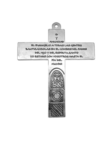 Cruz Metal Familia Colgante 16X13cm...