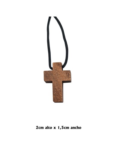 Cruz Madera oscura 3X1.5x0.6cm con...