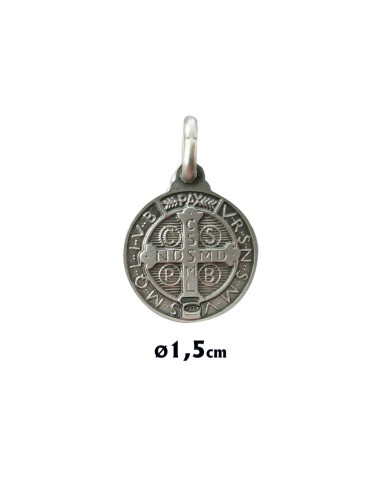 Medalla Plata 14mm San Benito