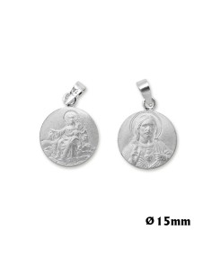 Medalla Plata Escapulario 15mm