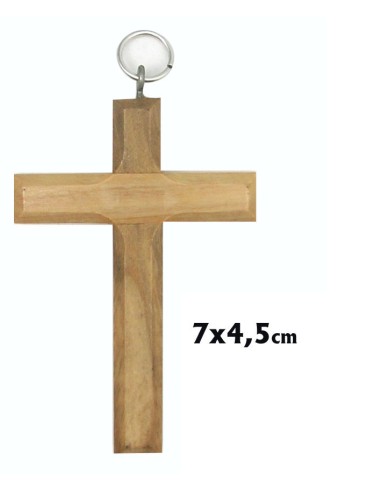 Cruz Madera Olivo 7x4.5cm Canto...