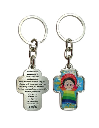 Llavero Redondo Con Cuadrado Calado Personalizado
