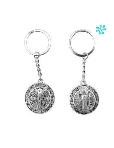 Llavero Metal Cuadrado Con Cuero Para Colgar En Colores Surtidos