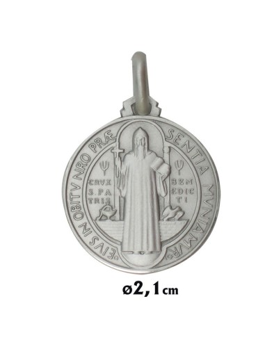 Medalla Plata 21mm San Benito